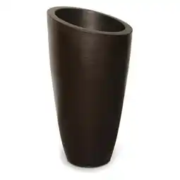 Walmart Mayne Modesto 42 Tall Weatherproof Modern Plastic Planter in Espresso offer