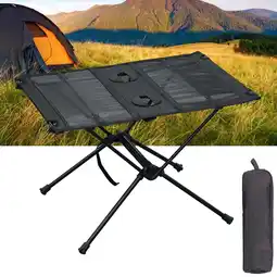 Walmart Kidsol Light Portable Camping Table with Cup Holder, Black offer