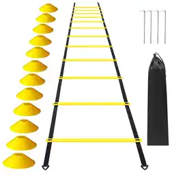 Walmart Eccomum 12 Rung Speed Ladder Set 19.7ft for for Soccer Football Fitness Training offer