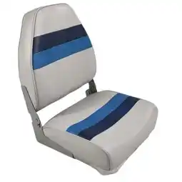 Walmart Premium Series Pontoon Fold Down Boat Seat 3008-ABDK Grey/Navy/Blue offer