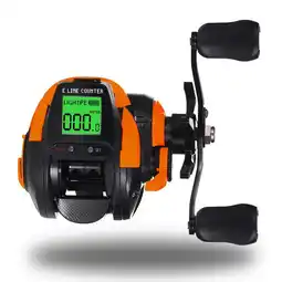 Walmart 7.2:1 Bite Alarm Digital Fishing Baitcasting Reel Line Counter Depth Position offer