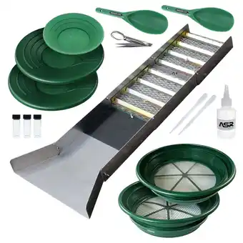 Walmart 17pc ASR Outdoor Deluxe Sluice Box Gold Prospecting Kit Classifier Pan offer