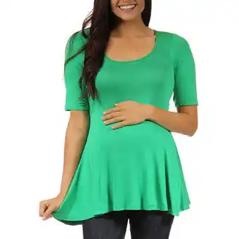 Walmart 24/7 Maternity Women's 3/4-sleeve Tunic offer