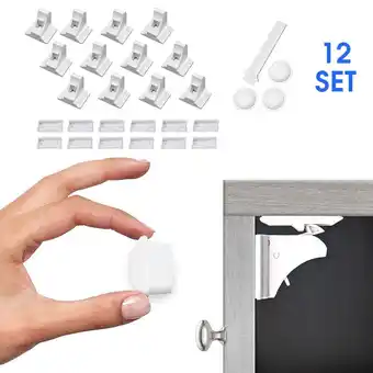 Walmart Sanmadrola Baby Proofing Magnetic Cabinet Locks (12 Locks and 2 Keys) offer