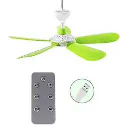 Walmart Remote Control Timing 5W Ceiling Fan Air Cooler 3 Speed USB Fan for Bed Camping offer