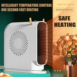 Walmart quanjun Todays Daily Deals Portable Space Heater with thermostat, Space Heater, Safe and Quiet offer