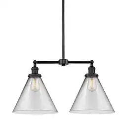 Walmart Innovations Lighting 209 X-Large Cone X-Large Cone 2 Light 21 Wide Linear Chandelier offer