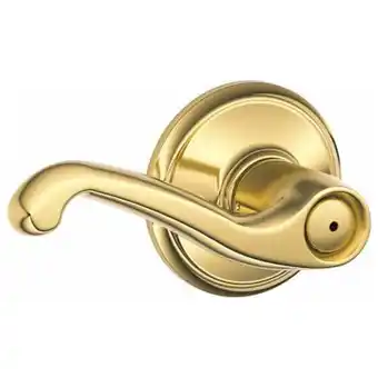 Walmart Schlage F40VFLA605 PB Flair Privacy Lever, Bright Brass offer