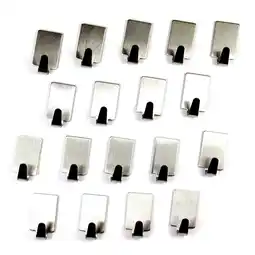 Walmart 36 Pcs Heavy Duty Clothes Rack Towel Hooks Work Child 36pcs Silver offer