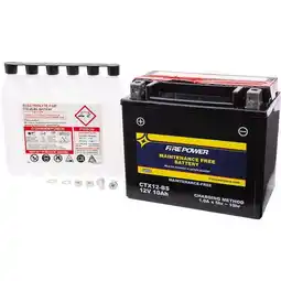 Walmart Fire Power Sealed Maintenance Free Battery - CTX12-BS offer