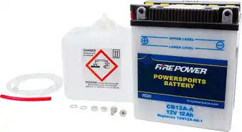 Walmart WPS - Western Power Sports CB12A-A 12V Heavy Duty Battery W / Acid Cb12A-A offer