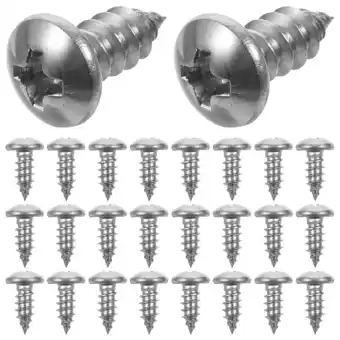 Walmart 100 Pcs White Screw Covers Lag 1.4X0.8X0.5CM Silver offer