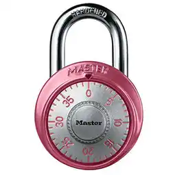 Walmart Master Lock 1530DPNK Locker Combination Padlock, Pink offer