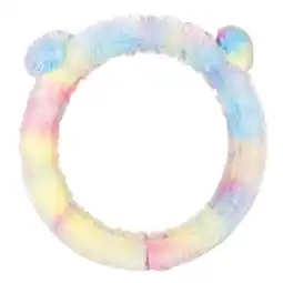 Walmart Custom Accessories Rainbow Pom Ear Fuzzy Steering Wheel Cover offer