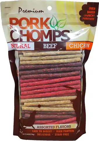 Walmart Pork Chomps Munchy Sticks Dog Treat Assorted Flavors offer