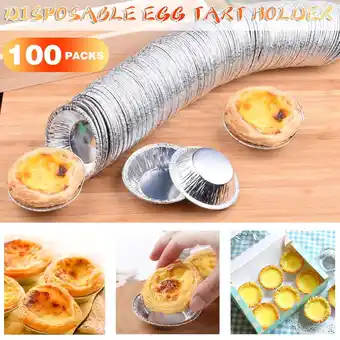 Walmart Ikohbadg Cookie Muffin Fresh Disposable Good Baking Molds Tin Foil Cake Cup 100pc offer