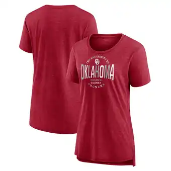 Walmart Women's Fanatics Crimson Oklahoma Sooners True Classics Break It Down Tri-Blend T-Shirt offer