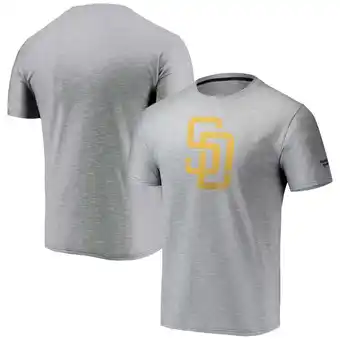 Walmart Men's Fanatics Gray San Diego Padres Team Logo Space-Dye T-Shirt offer