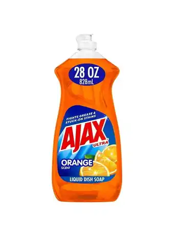 Walmart Pack of 2 Ajax Ultra Liquid Dish Soap Orange Scent, Triple Action, 28 oz Bottle offer