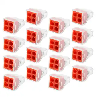 Walmart 30pcs Insulation Terminals 4 Ways Cable Connectors 4 Holes Wire Terminals offer