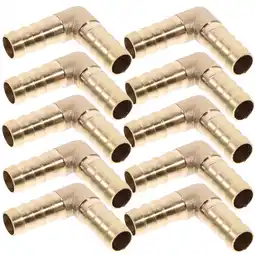 Walmart 10pcs Elbow Coupler Crimp Fitting Hose Fittings 1/2 Inch Crimp Pipe Hose Couplings offer