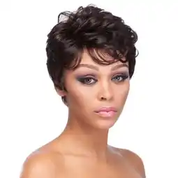 Walmart yelldesk Deals Fashion Synthetic Cool Short Curly Women's Wigs Black Natural Hair Wigs Female offer