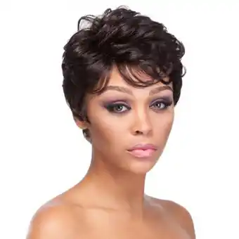 Walmart yelldesk Deals Fashion Synthetic Cool Short Curly Women's Wigs Black Natural Hair Wigs Female offer