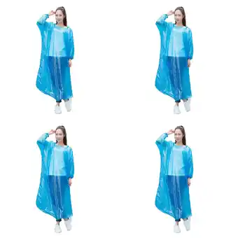 Walmart DBYLXMN 10x Disposable Adult Emergency Rain Coat Hiking Camping Hood 2PCS Car Vacuum offer