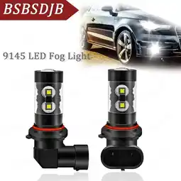 Walmart For Ford F-150 F250 F350 2004-2022 9145 9140 LED Fog Light Bulbs 6000K White offer