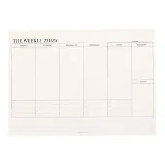 Walmart WNFJR White Portable Planning Drawing Memo Plan Book for School, Home, Kitchen, and Office Use offer