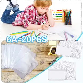 Walmart DBYLXMN A6 Pockets Zip Document Holders Loose Leaf Stationery Cards And Envelopes Set Floral offer