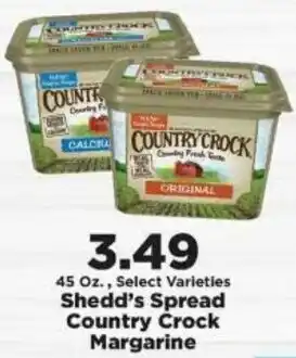 IGA Shedd's Spread Country Crock Margarine 45 oz offer