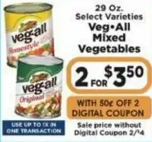 IGA Veg All Mixed Vegetables 29 oz offer