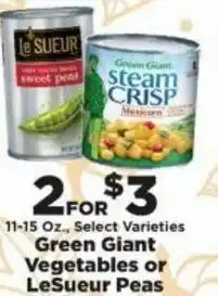 IGA Green Giant Vegetables Or LeSueur Peas offer