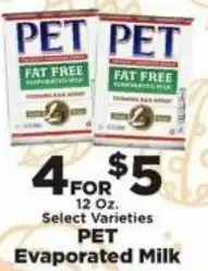 IGA PET Evaporated Milk 12 oz offer