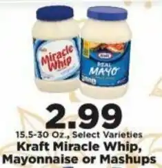IGA Kraft Miracle Whip, Mayonnaise Or Mashups offer