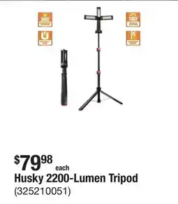 The Home Depot Husky 2200-Lumen Tripod offer