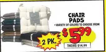 Ollie's CHAIR PADS offer