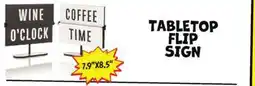 Ollie's TABLETOP FLIP SIGN offer