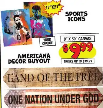 Ollie's SPORTS ICONS offer