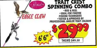 Ollie's TRAIT CRIST SPINNING COMBO offer