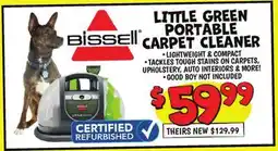 Ollie's LITTLE GREEN PORTABLE CARPET CLEANER offer