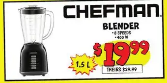 Ollie's CHEFMAN BLENDER offer