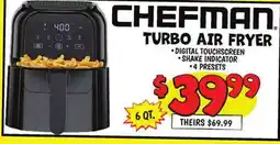 Ollie's CHEFMAN TURBO AIR FRYER offer