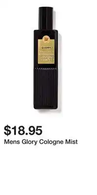 Bath & Body Works Mens Glory Cologne Mist offer