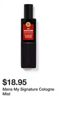 Bath & Body Works Mens My Signature Cologne Mist offer