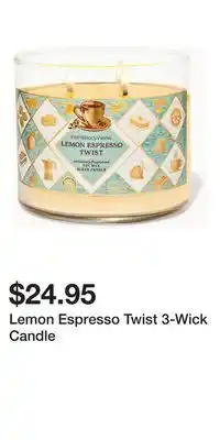 Bath & Body Works Lemon Espresso Twist 3-Wick Candle offer