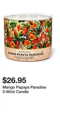 Bath & Body Works Mango Papaya Paradise 3-Wick Candle offer