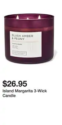 Bath & Body Works Island Margarita 3-Wick Candle offer