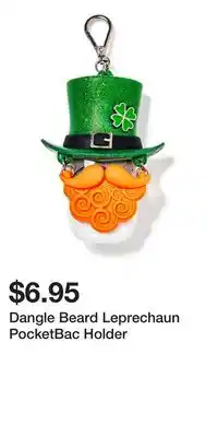 Bath & Body Works Dangle Beard Leprechaun PocketBac Holder offer